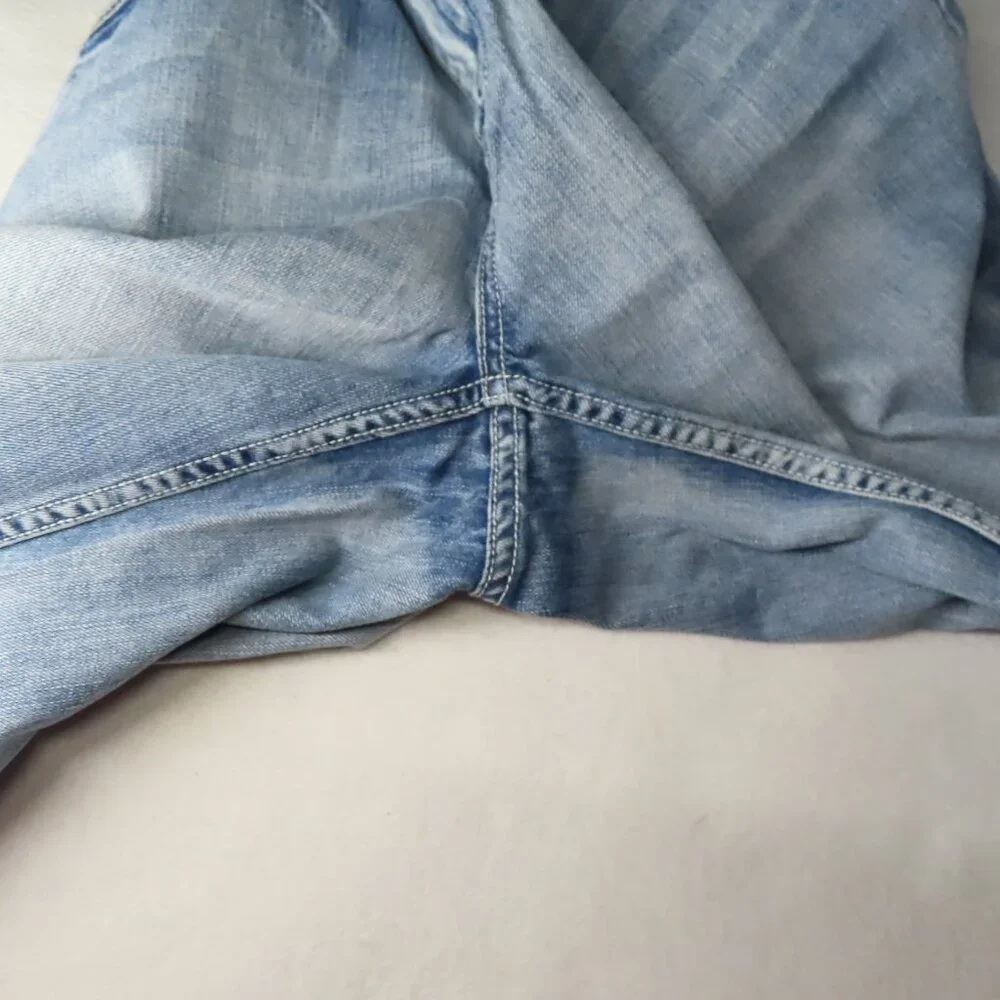 Helix Mens Jean Shorts Size 32 Denim Jorts Blue Faded Instinct is a Virtue